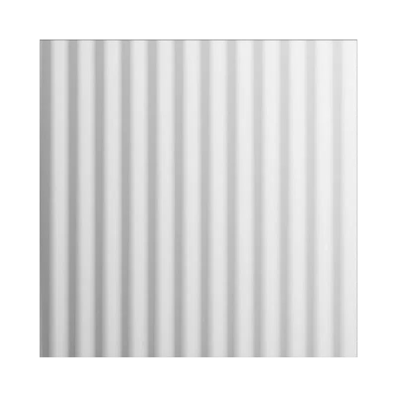 3D Gypsum Wall Panels - RUFFLES -  Close-up of a gypsum panel with a vertical ribbed texture | DecorMania UK